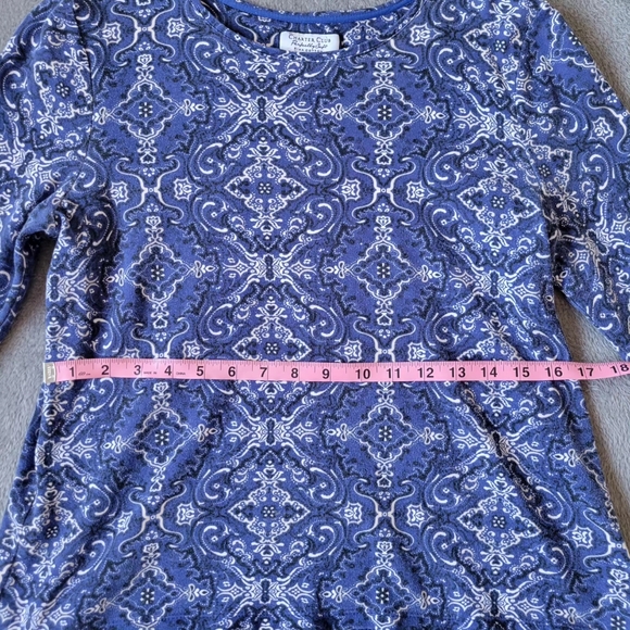 vintage charter club blue long sleeve - Picture 4 of 4